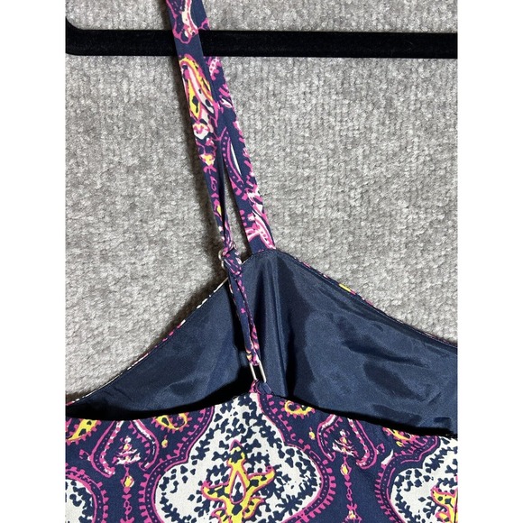 J Crew Sweetheart Neck Paisley Medallion Sleeveless Dress Womens Size 12 Pockets - Picture 6 of 9